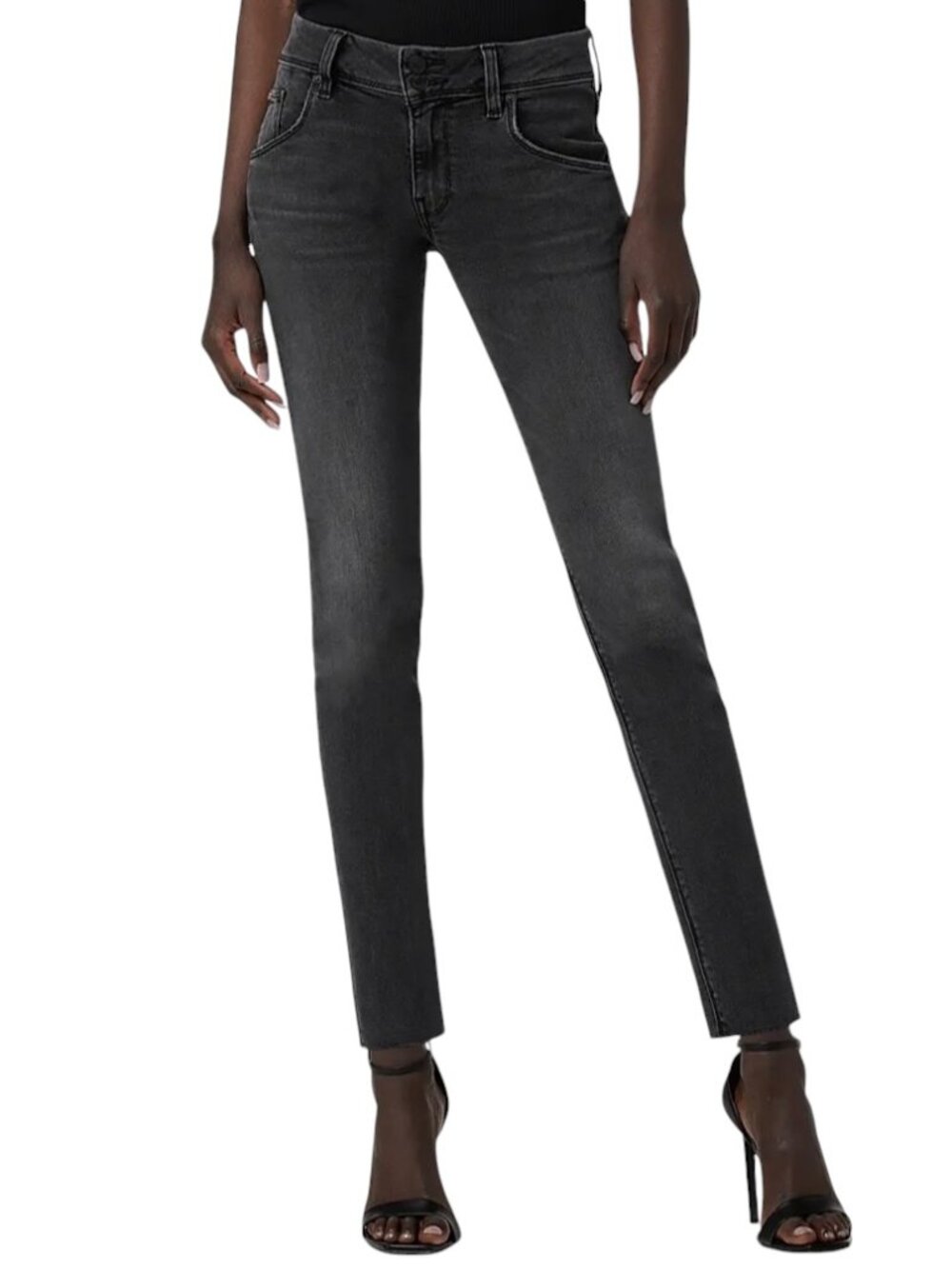 Hudson Jeans, Collin Skinny, Gray, Faded Black, Waist 29, Sz 6 Sz 8 W29, EUC